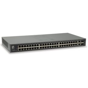 LevelOne FGU-5021 Fast Ethernet (10/100) Grijs netwerk- netwerk switch