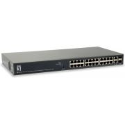 LevelOne-GEP-2651-L3-Gigabit-Ethernet-10-100-1000-Power-over-Ethernet-PoE-Zwart-netwerk-netwerk-switch