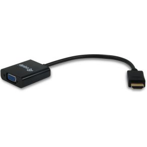 Equip 11903607 HDMI VGA Zwart kabeladapter/verloopstukje