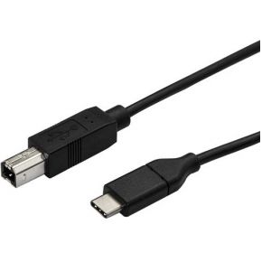 StarTech.com USB2CB50CM 0.5m USB C USB B Zwart USB-kabel