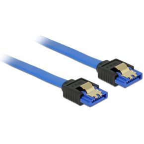 Delock Tragant 84977 02M Sata 7 Pin 7 Zwart Blauw Kabel delock kopen in de aanbieding