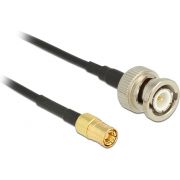 DeLOCK 2m, BNC/SMB 2m BNC SMB Zwart coax-kabel