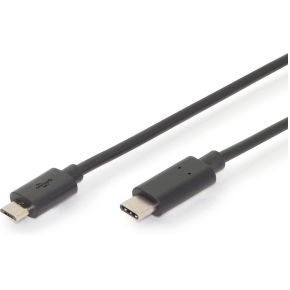 Assmann Digitus Ak 300137 018 S 18M Usb C Micro B Zwart Kabel assmann kopen in de aanbieding