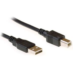 Ewent EC2402 1.8m USB A USB B Zwart USB-kabel