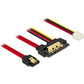 Delock 85234 03M Sata 7 Pin Molex 4 22 Zwart Kabel delock kopen in de aanbieding