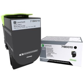 Lexmark 71B0010 Lasertoner Zwart Toners Lasercartridge lexmark kopen in de aanbieding