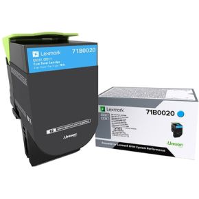 Lexmark 71B0020 Lasertoner Cyaan Toners Lasercartridge lexmark kopen in de aanbieding