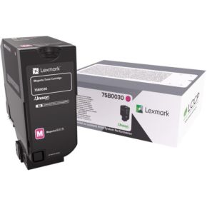 Lexmark 75B0030 Lasertoner 10000Paginas Magenta Toners Lasercartridge lexmark kopen in de aanbieding