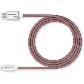 Photofast Memoriescable 1M 64Gb Gen3 Red photofast kopen in de aanbieding