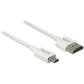 Delock 85151 2M Hdmi Micro Wit Kabel delock kopen in de aanbieding