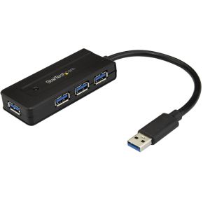 StarTech.com ST4300MINI USB 3.0 (3.1 Gen 1) Type-A 5000Mbit/s Zwart hub & concentrator