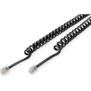 ASSMANN Electronic RJ10 - RJ10, 2m 2m Zwart telefoonkabel