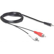 Delock 84212 Kabel Audio 3,5 mm stereo jack male > 2 x RCA male 5 m