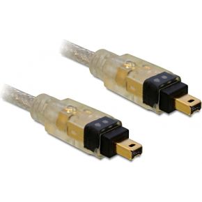 DeLOCK FireWire A/A, 1.0m 1m Grijs firewire-kabel - [82570]