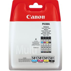 Canon CLI-581CMYK Zwart, Cyaan, Geel inktcartridge - [2103C005]