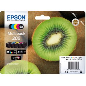 Epson 202 4.1ml 6.9ml Zwart, Cyaan, Foto zwart, Geel inktcartridge