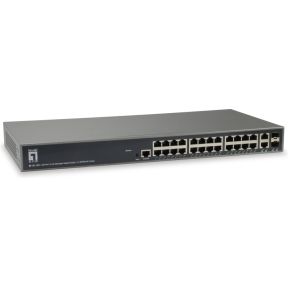 LevelOne GEL-2681 Managed L3 Gigabit Ethernet (10/100/1000) Zwart netwerk switch