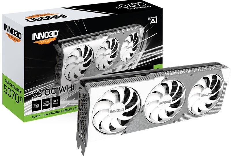 Megekko.nl - INNO3D GeForce RTX 5070 Ti X3 OC White 16GB Videokaart
