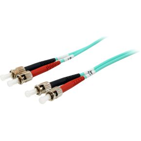 Equip ST/ST 50/125Î¼m 1.0m 1m ST ST Turkoois Glasvezel kabel