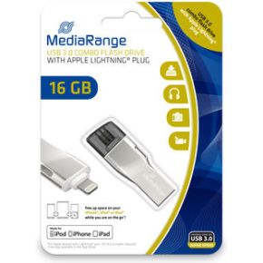 MediaRange MR981 16GB USB 3.0 (3.1 Gen 1) Type-A Zilver USB flash drive