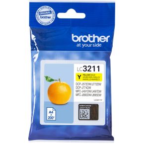 Brother LC-3211Y 200pagina's Geel inktcartridge