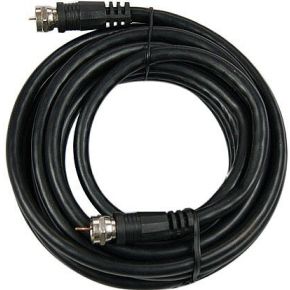 Gembird Ccv Rg6 15M F F Zwart Coax Kabel gembird kopen in de aanbieding