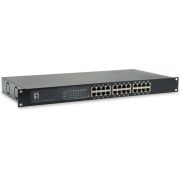 LevelOne GEP-2421 Unmanaged Gigabit Ethernet (10/100/1000) Power over Ethernet (PoE) Zwart - [GEP-24 netwerk switch