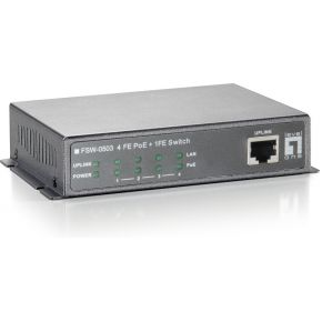 LevelOne FSW-0503W90 Fast Ethernet (10/100) Power over Ethernet (PoE) Grijs netwerk switch