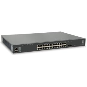 LevelOne GTL-2881 Managed network L3 Gigabit Ethernet (10/100/1000) Grijs netwerk- netwerk switch