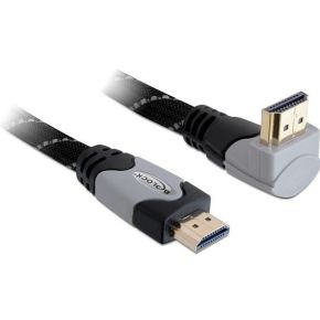 Delock 83045 Kabel High Speed HDMI met Ethernet – HDMI A male > HDMI A male haaks 4K 3 m
