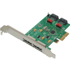 Dawicontrol Dc 622E Raid Pci Express X2 20 06Gbits Controller dawicontrol kopen in de aanbieding