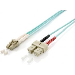 Equip LC/SÐ¡ 50/125Î¼m 3.0m 3m LC SC Turkoois Glasvezel kabel