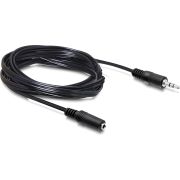 Delock 84237 Verlengkabel Audio Stereo jack 3,5 mm male / female 5 m