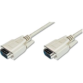 Assmann Digitus Ak 310100 050 E 5M Vga D Sub D Beige Kabel assmann kopen in de aanbieding