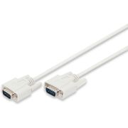 Digitus AK-610107-020-E 2m DSUB, 9-pin DSUB, 9-pin Beige seriële kabel