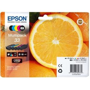 Epson 33 Multipack Zwart, Photo Zwart, Cyaan, Magenta, Gele inktcartridge