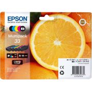 Epson C13T33374021 13.5ml 6.4ml Zwart, Cyaan, Magenta, Geel inktcartridge