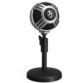 Arozzi Sfera Pro Table microphone Bedraad Zwart, Zilver
