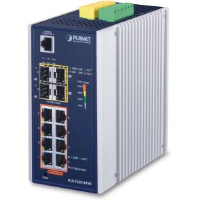 Planet IGS-5225-8P4S Managed L2+ Gigabit Ethernet (10/100/1000) Power over Ethernet (PoE) Zwart netw