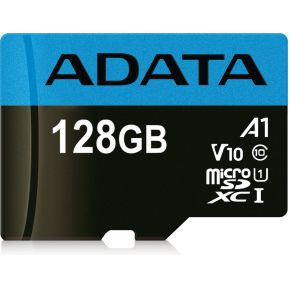 ADATA microSDXC UHS-I Class 10 128GB Premier met adapter A1