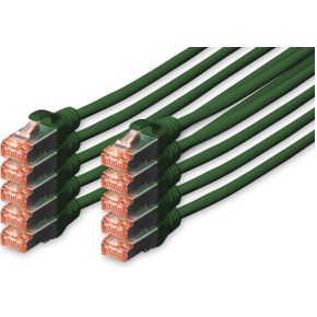 Assmann Digitus Dk 1644 050 G 10 5M Cat6 Sftp S Stp Groen Netwerkkabel assmann kopen in de aanbieding