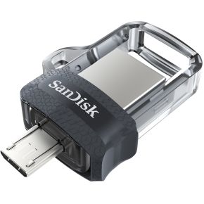 Hama 173385 64GB Capacity Zwart, Transparant USB flash drive
