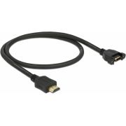 Delock-85463-Kabel-HDMI-A-male-HDMI-A-female-paneelmontage-4K-30-Hz-0-5-m