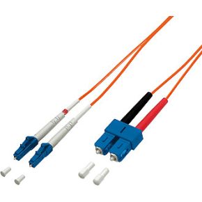 Equip LWL Patch Cord LC/SC 62,5/125µ 2,0m 2m Glasvezel kabel