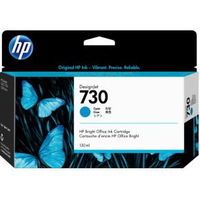 HP 730 130-ml Cyan DesignJet 130ml Cyaan inktcartridge