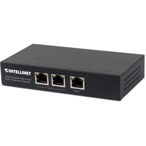 Intellinet 561266 Unmanaged Gigabit Ethernet (10/100/1000) Power over Ethernet (PoE) Zwart netwerk-s