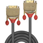 Lindy-36201-1m-DVI-D-DVI-D-Goud-Grijs-DVI-kabel