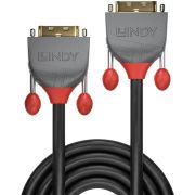 Lindy-36220-0-5m-DVI-D-DVI-D-Grijs-DVI-kabel