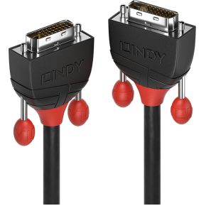 Lindy 36251 1m DVI-D DVI-D Zwart, Rood DVI kabel