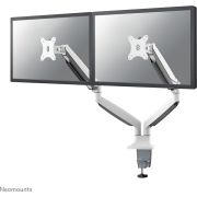 NeoMounts-Flat-Screen-Desk-mount-10-32-desk-clamp-grommet-NM-D750DWHITE-